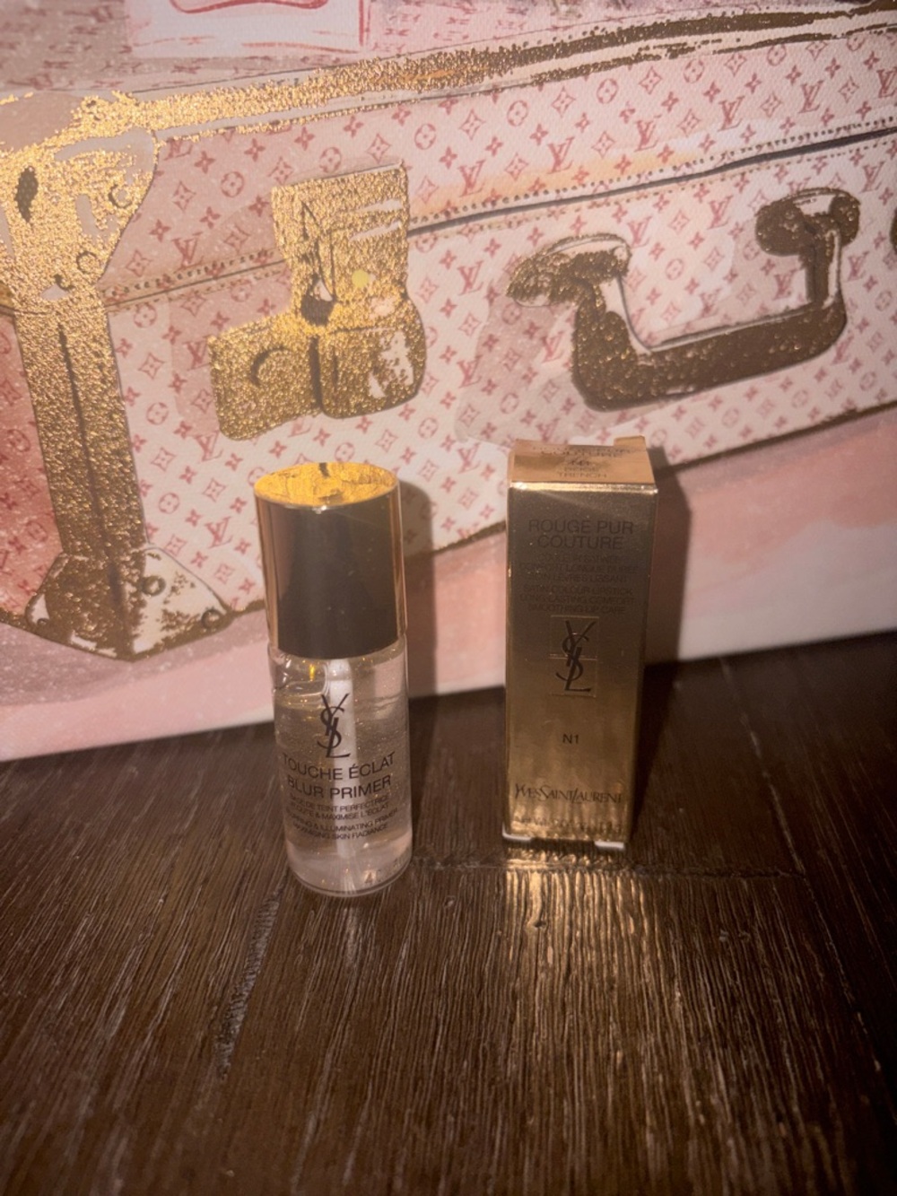 Yves Saint Laurent Touche Éclat Blur Primer & Satin Color Long Last Lipstick